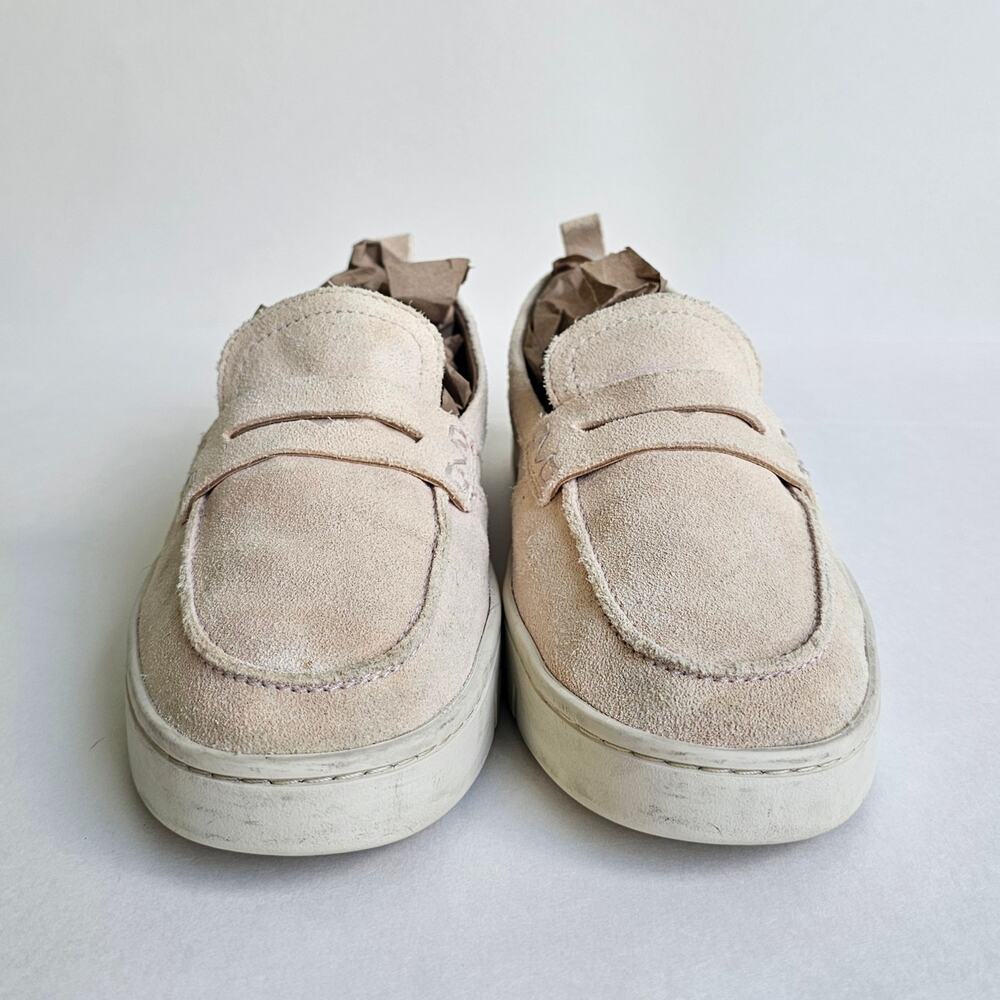Suede Loafers Vionic Uptown Size 8.5 Pastel Peach Leather Comfort Flats Penny - Picture 3 of 14